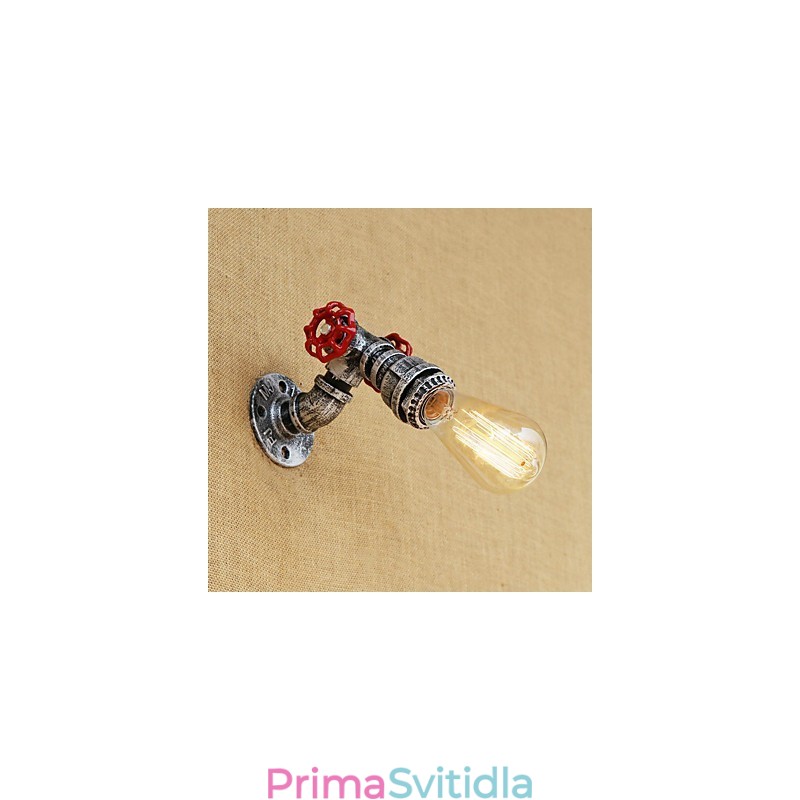 Funkce country retro malby pro nástěnné svítidlo s okolním osvětlením v mini stylu
