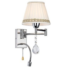 Modern Contemporary Rustic Lodge Funkce moderního současného country pro nástěnnou lampu Crystal Swing Arm