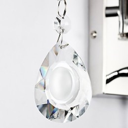 Modern Contemporary Rustic Lodge Funkce moderního současného country pro nástěnnou lampu Crystal Swing Arm