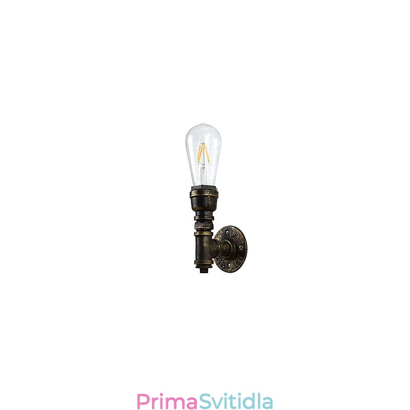 Nástěnné světlo Nástěnné svítidla Nástěnné železo Nástěnná lampa Němá černá lampa se světelným mečem na zdi