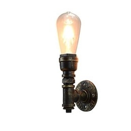 Nástěnné světlo Nástěnné svítidla Nástěnné železo Nástěnná lampa Němá černá lampa se světelným mečem na zdi