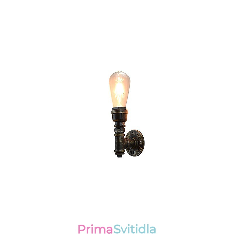 Nástěnné světlo Nástěnné svítidla Nástěnné železo Nástěnná lampa Němá černá lampa se světelným mečem na zdi
