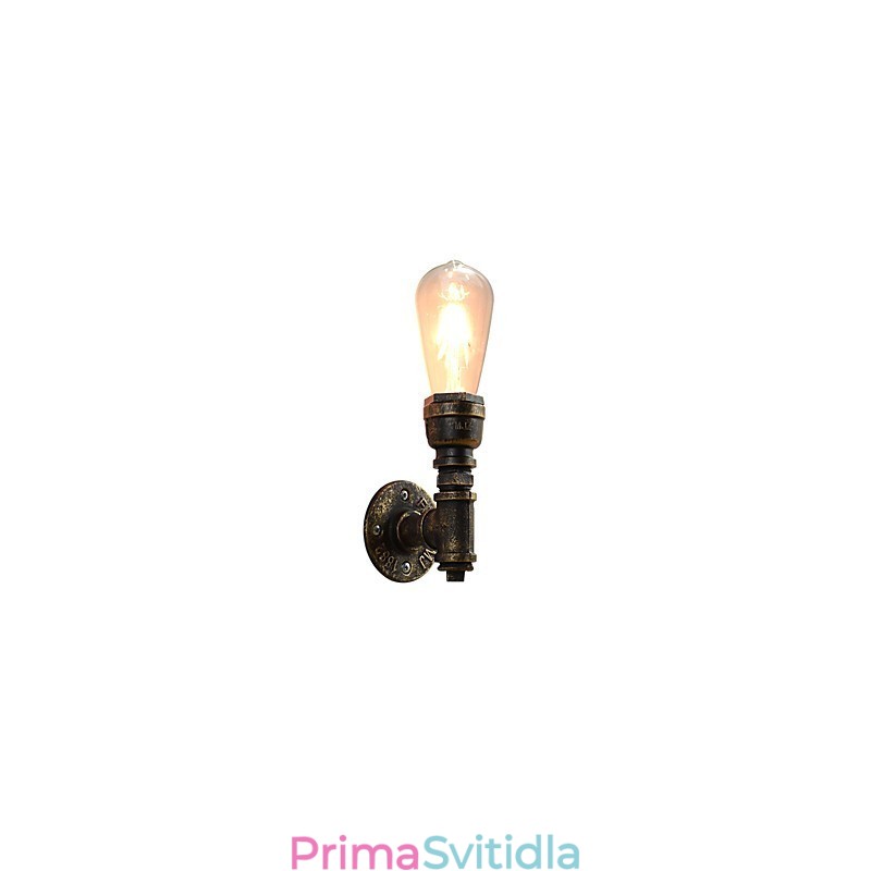 Nástěnné světlo Nástěnné svítidla Nástěnné železo Nástěnná lampa Němá černá lampa se světelným mečem na zdi