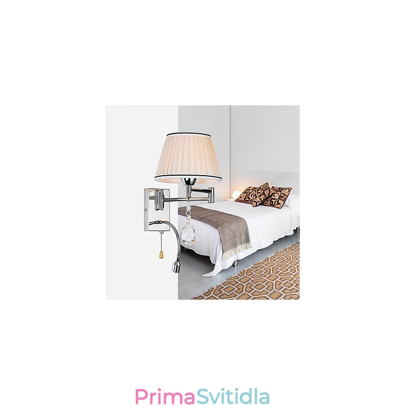 Nástěnná lampa Modern Contemporary Rustic Lodge Moderní Comtemporary Country Chrome Funkce pro Crystal Swing Arm