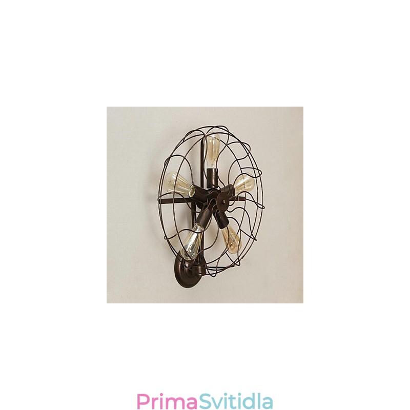 Tradiční klasická rustikální venkovská malba pro nástěnné svítidlo s okolním osvětlením v mini stylu