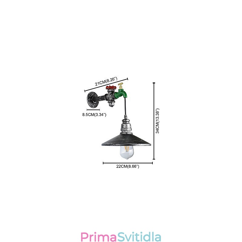 Nástěnná světelná nástěnná nástěnná malba Rustic Lodge Paint pro nástěnné svítidlo s okolním osvětlením