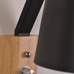 Moderní současná venkovská povrchová úprava s černým oxidem pro nástěnné svítidlo Downlight