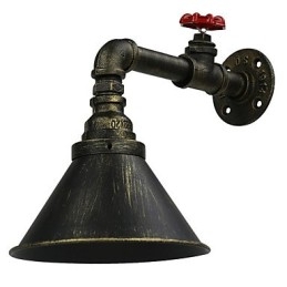loft Retro Industrial Wall Sconce Restaurant And Bar Kovová nástěnná lampa na vodní dýmku