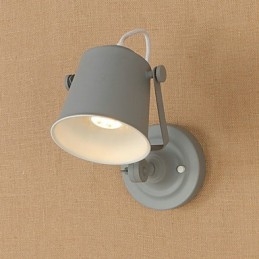 Malovaná ocelová nástěnná lampa němá černá americká káva dekorace retro nástěnná lampa světelný meč na zdi
