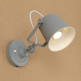 Malovaná ocelová nástěnná lampa němá černá americká káva dekorace retro nástěnná lampa světelný meč na zdi