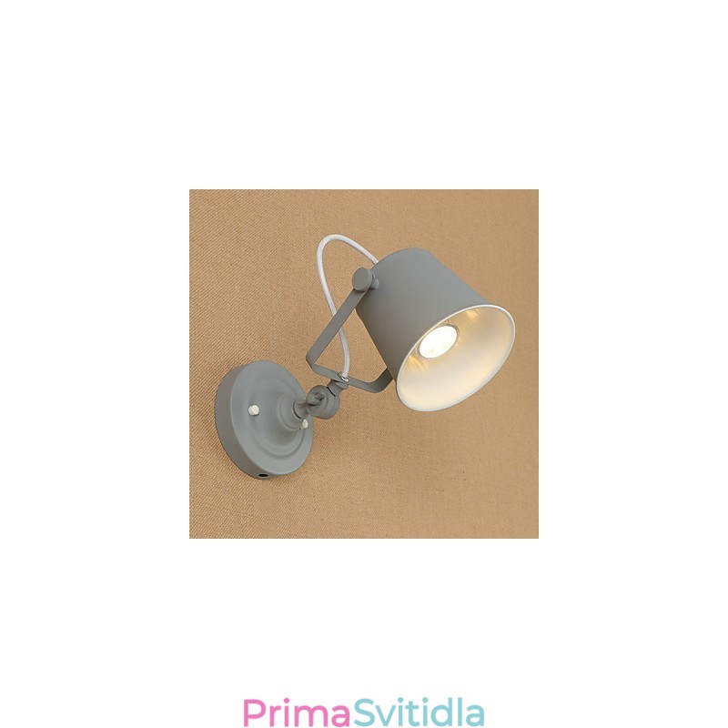 Malovaná ocelová nástěnná lampa němá černá americká káva dekorace retro nástěnná lampa světelný meč na zdi