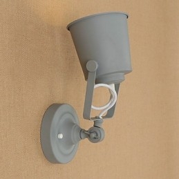 Malovaná ocelová nástěnná lampa němá černá americká káva dekorace retro nástěnná lampa světelný meč na zdi