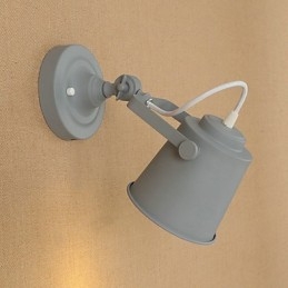 Malovaná ocelová nástěnná lampa němá černá americká káva dekorace retro nástěnná lampa světelný meč na zdi