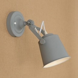 Malovaná ocelová nástěnná lampa němá černá americká káva dekorace retro nástěnná lampa světelný meč na zdi
