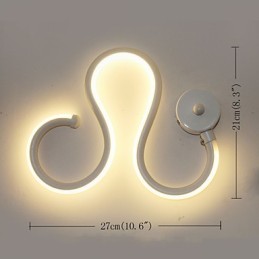 Moderní minimalistická lampa Hliníková lampa Ložnice Dekorace noční lampy Designéři Tvarované osvětlení chodby Kreativní lampy do obývacího pokoje