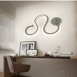 Moderní minimalistická lampa Hliníková lampa Ložnice Dekorace noční lampy Designéři Tvarované osvětlení chodby Kreativní lampy do obývacího pokoje