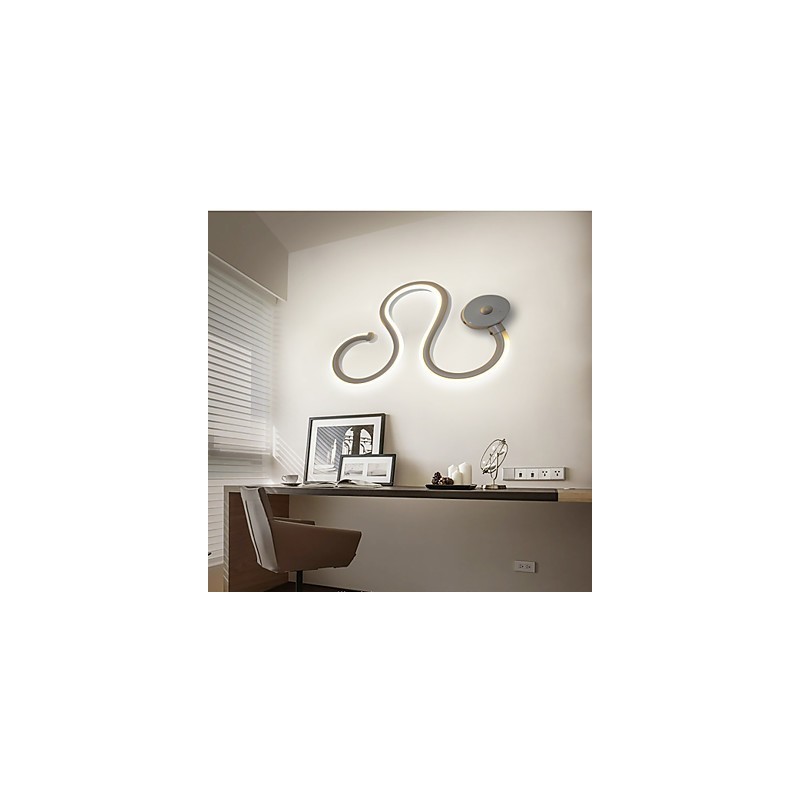 Moderní minimalistická lampa Hliníková lampa Ložnice Dekorace noční lampy Designéři Tvarované osvětlení chodby Kreativní lampy do obývacího pokoje