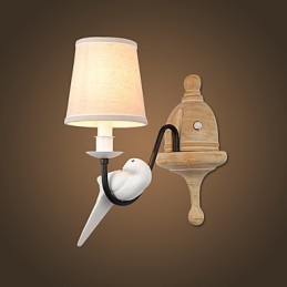 Rustikální Lodge Jednoduché Vintage Malba Funkce Ambient Light Wall Sconces Nástěnné světlo