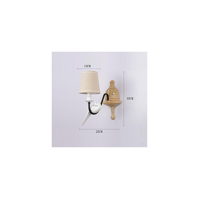 Rustikální Lodge Jednoduché Vintage Malba Funkce Ambient Light Wall Sconces Nástěnné světlo