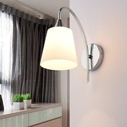 Skleněná nástěnná lampa Nástěnné svícny Kovová základna pro nástěnné světlo