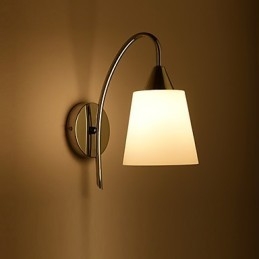 Skleněná nástěnná lampa Nástěnné svícny Kovová základna pro nástěnné světlo