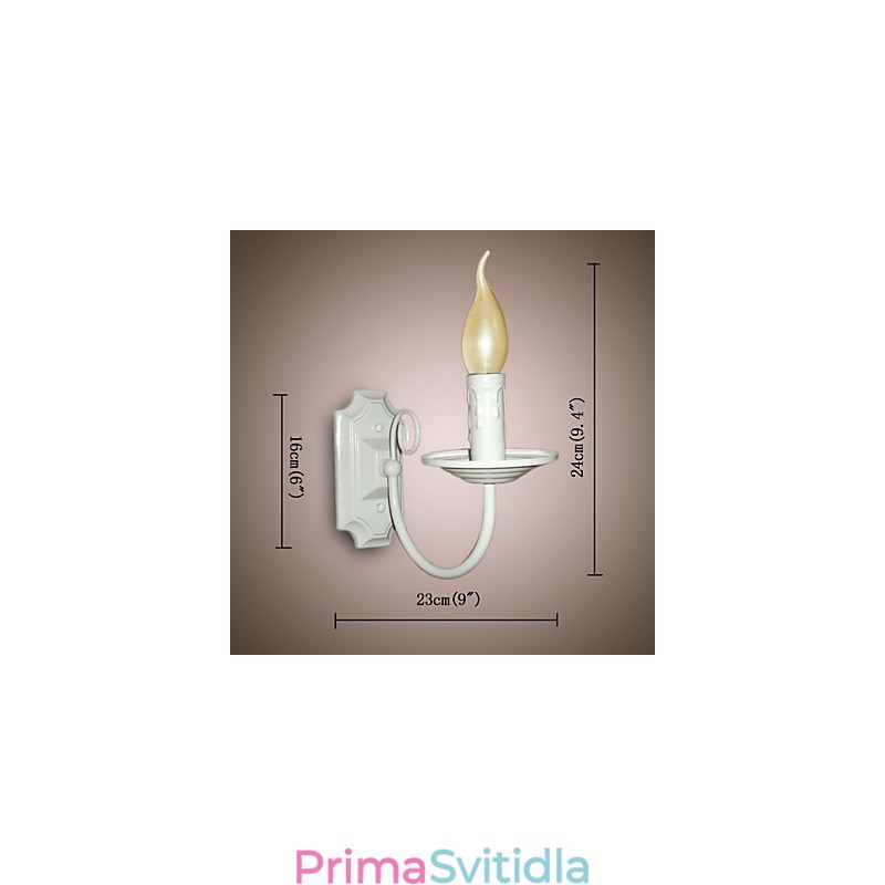 Jednoduchá moderní nástěnná lampa svíčka Jednohlavová lampa chodbová noční lampa