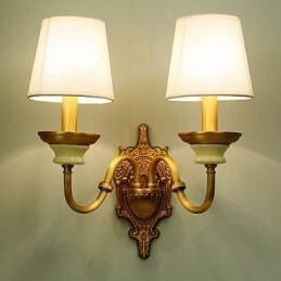 Jednoduchá venkovská tradiční klasická mosazná funkce pro nástěnné svítidlo s uplight nástěnným svítidlem v mini stylu