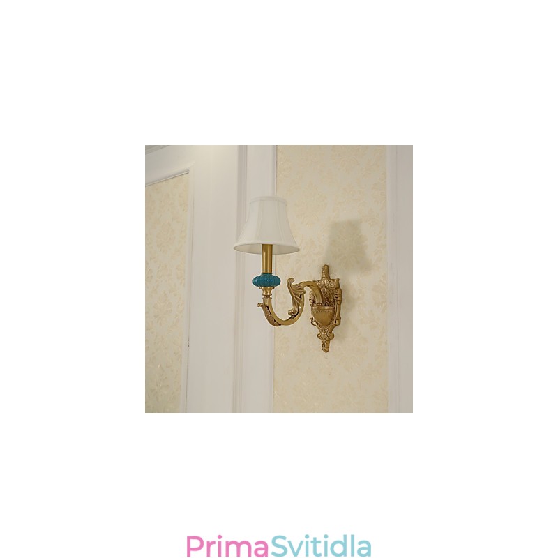 Jednoduchá venkovská tradiční klasická mosazná funkce pro nástěnné svítidlo v mini stylu uplight