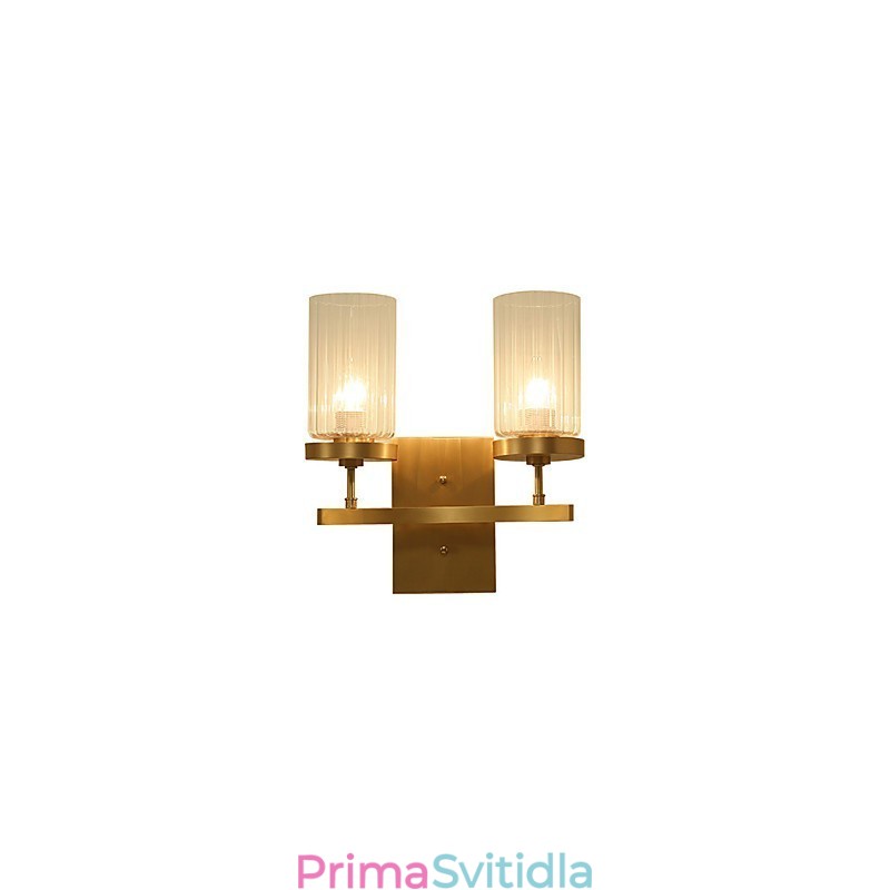 Tradiční klasická venkovská mosazná funkce pro nástěnné svítidlo v mini stylu uplight