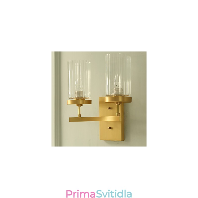 Tradiční klasická venkovská mosazná funkce pro nástěnné svítidlo v mini stylu uplight