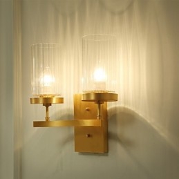 Tradiční klasická venkovská mosazná funkce pro nástěnné svítidlo v mini stylu uplight