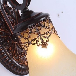 Hotel Lobby Nástěnná lampa Ložnice Evropská nástěnná lampa Kreativní Obývací pokoj Lampa Dekorace Retro nástěnná lampa do chodby