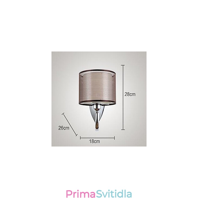 Vintage galvanicky pokovené nástěnné nástěnné svítidlo Downlight