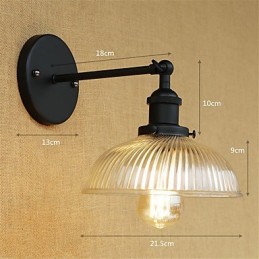 Funkce country retro malby pro ochranu zraku v mini stylu Nástěnné svítidla s okolním světlem