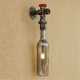 Smoke Grey Water Bottle Nástěnná lampa Nástěnné světlo