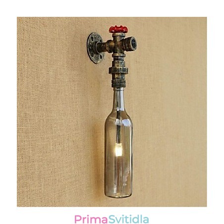 Smoke Grey Water Bottle Nástěnná lampa Nástěnné světlo Smoke Grey Water Bottle Nástěnná lampa Nástěnné světlo