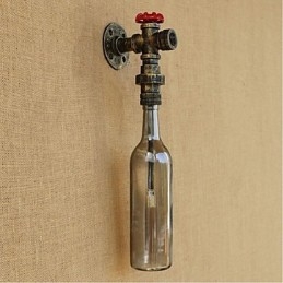 Smoke Grey Water Bottle Nástěnná lampa Nástěnné světlo