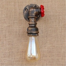 Dekorativní nástěnné malé nástěnné svítidlo Nostalgie Simple Water Pipe