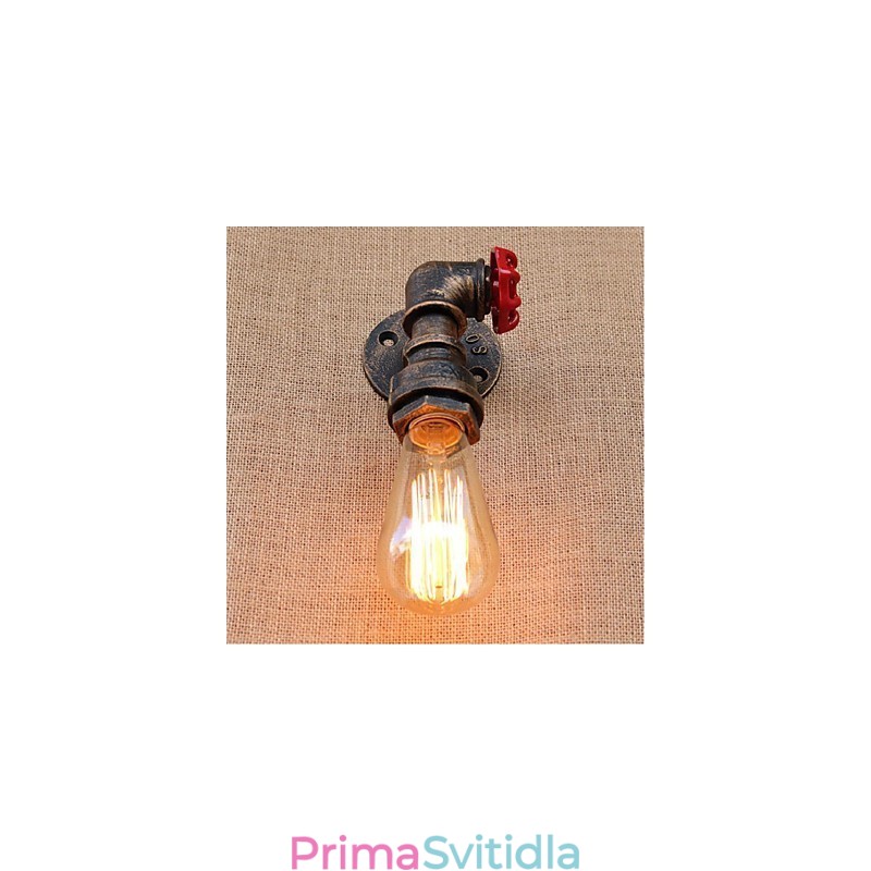 Dekorativní nástěnné malé nástěnné svítidlo Nostalgie Simple Water Pipe