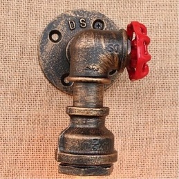 Dekorativní nástěnné malé nástěnné svítidlo Nostalgie Simple Water Pipe