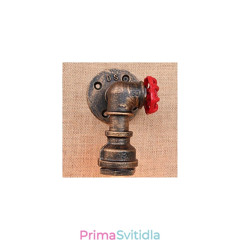 Dekorativní nástěnné malé nástěnné svítidlo Nostalgie Simple Water Pipe