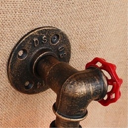 Dekorativní nástěnné malé nástěnné svítidlo Nostalgie Simple Water Pipe