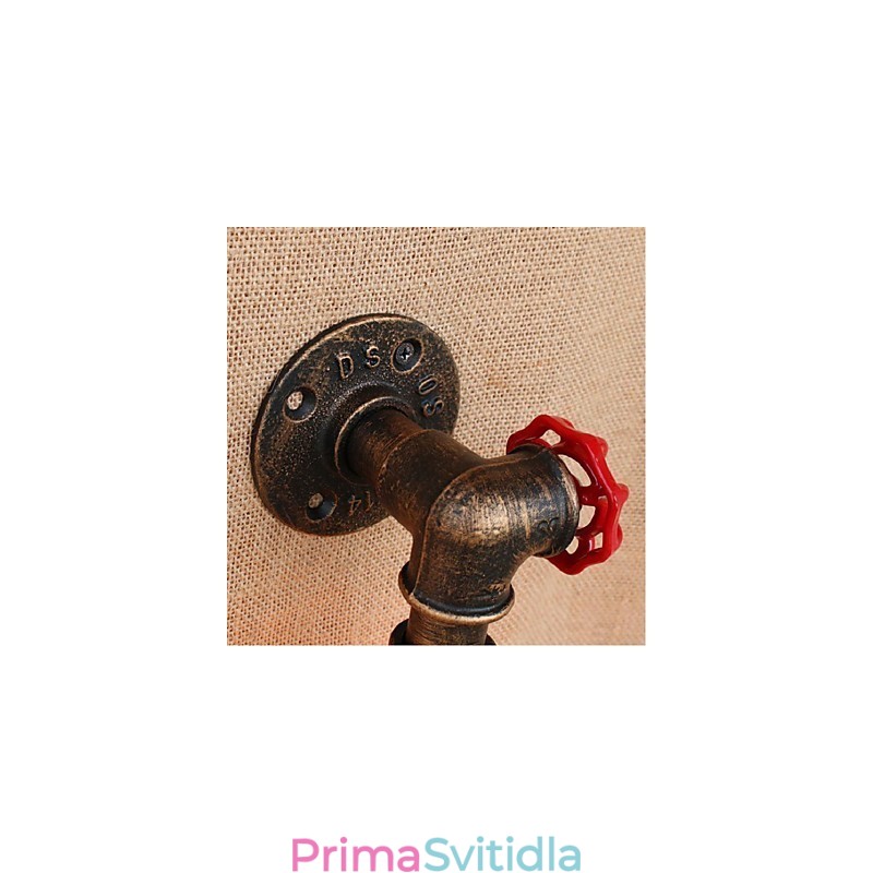 Dekorativní nástěnné malé nástěnné svítidlo Nostalgie Simple Water Pipe