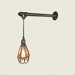 Loft vintage nástěnná svítidla s vypínačem Industrial Edison Fashion Simplicity Wall Sconce Kovová základní čepice