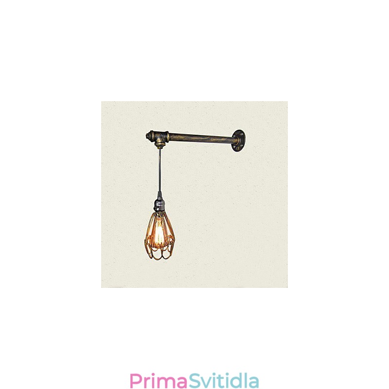Loft vintage nástěnná svítidla s vypínačem Industrial Edison Fashion Simplicity Wall Sconce Kovová základní čepice