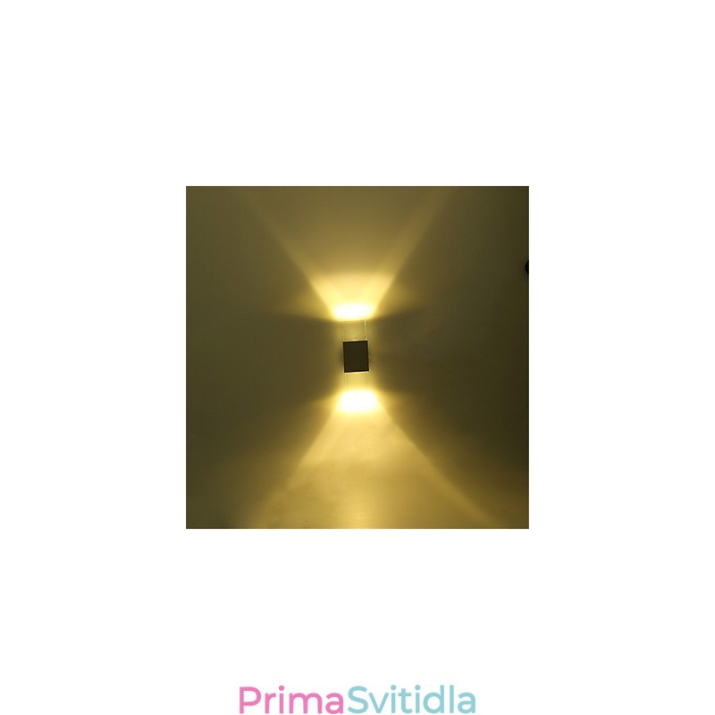 Zásuvka pro 6 zářivek Moderní současná lesklá funkce pro okolní světlo Nástěnné nástěnné svítidlo