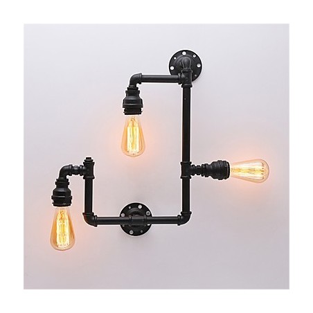 3 Heads Vintage Industrial Pipe Nástěnná světla Černá kreativní světla Restaurace Kavárna Bar Dekorační osvětlení 3 Heads Vintage Industrial Pipe Nástěnná světla Černá kreativní světla Restaurace Kavárna Bar Dekorační osvětlení