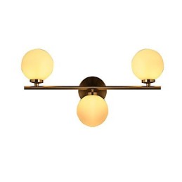 Skleněná nástěnná lampa Moderní současná bronzová funkce pro nástěnné svítidlo v mini stylu uplight