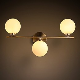 Skleněná nástěnná lampa Moderní současná bronzová funkce pro nástěnné svítidlo v mini stylu uplight