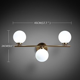 Skleněná nástěnná lampa Moderní současná bronzová funkce pro nástěnné svítidlo v mini stylu uplight